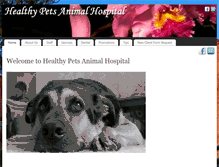 Tablet Screenshot of healthypets-ah.com